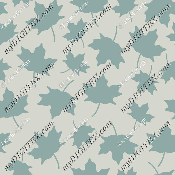 Maple leaves light blue silhouette