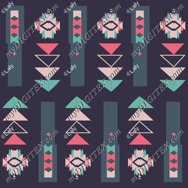 Tribal shapes in pastel colors