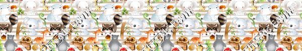 Sketches Woodland Animals White