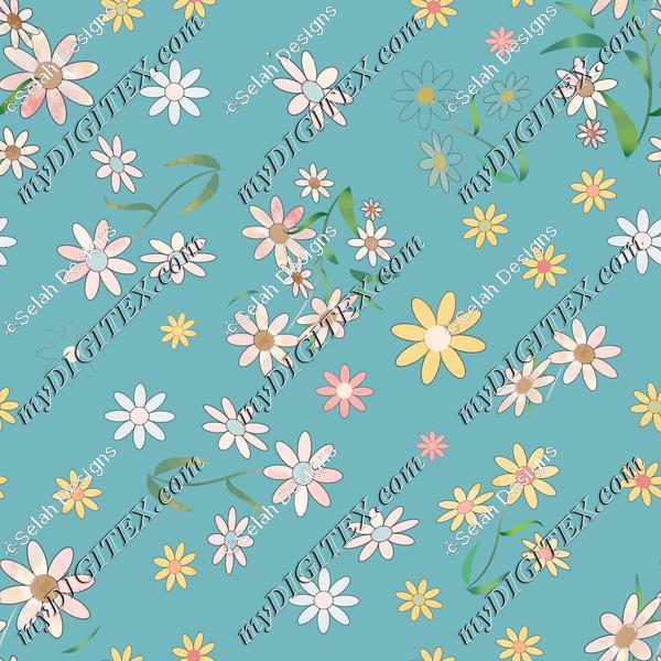 Floral blue