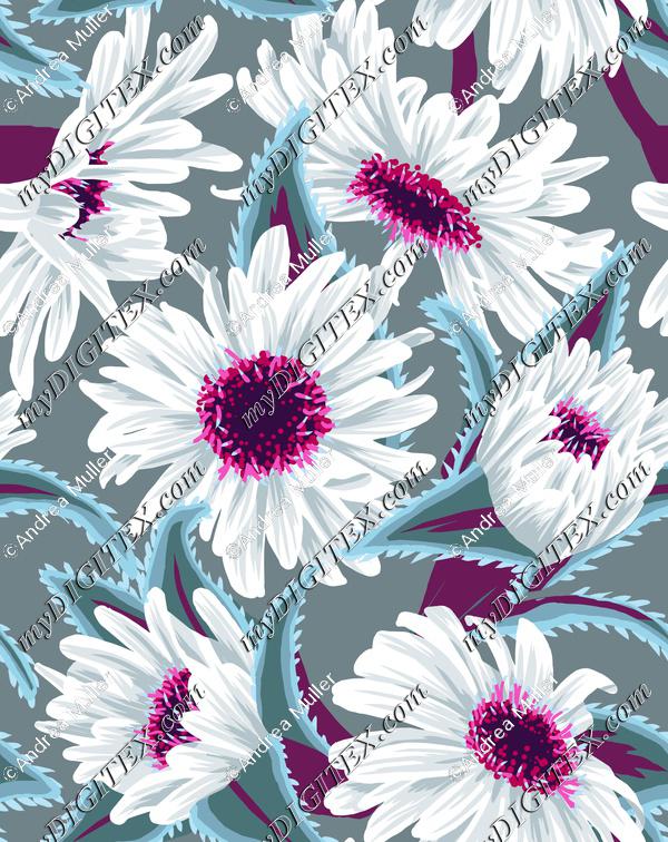 Teteaweka Daisy - Grey Purple