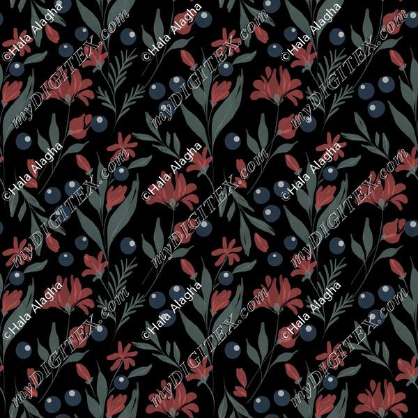 Flowers &berries-1