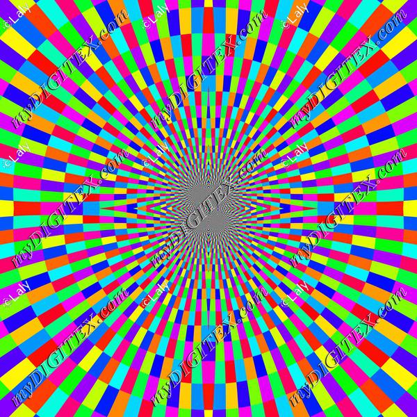 Hypnotic colorful design