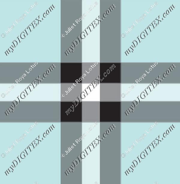 ice blue plaid
