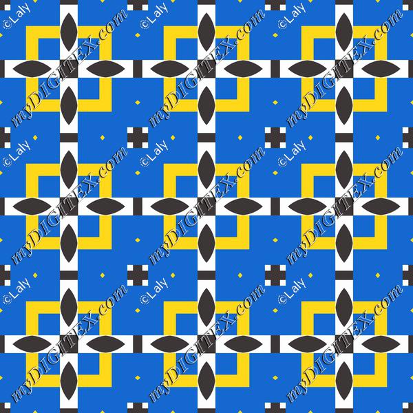 Flowers in squares pattern