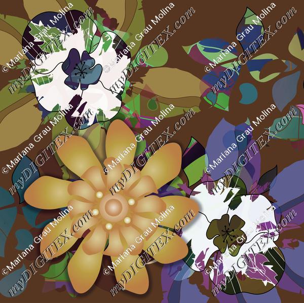 art deco forma pattern floral 5