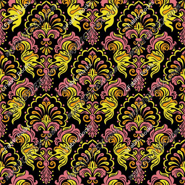 Fire Damask