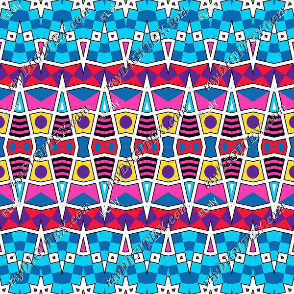 Colorful shapes rows