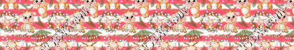 Christmas Cute Reindeer Red