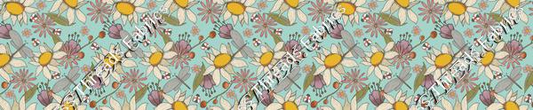Groovy Floral Dusty Blue