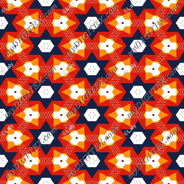 Blue stars pattern