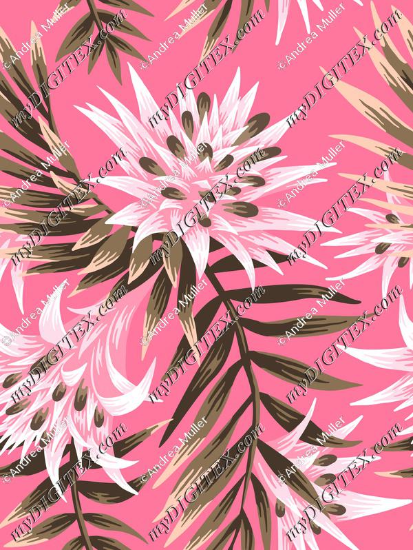 Fasciata Tropical - Light Pink Green