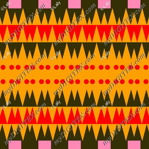 Circles and triangles pattern
