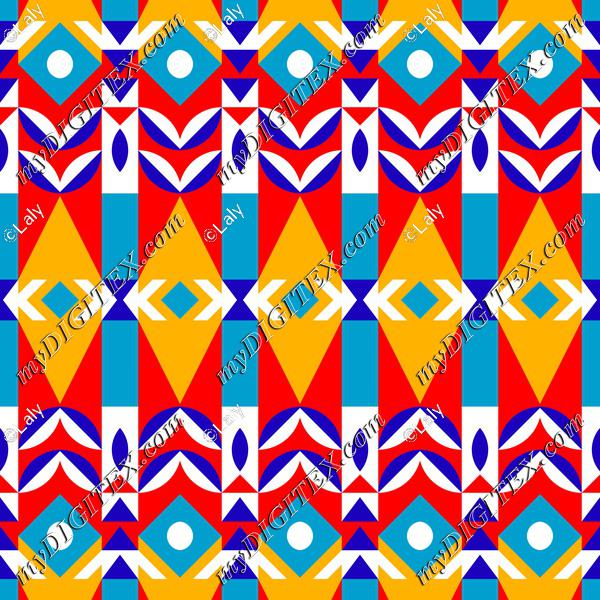 Colorful shapes pattern