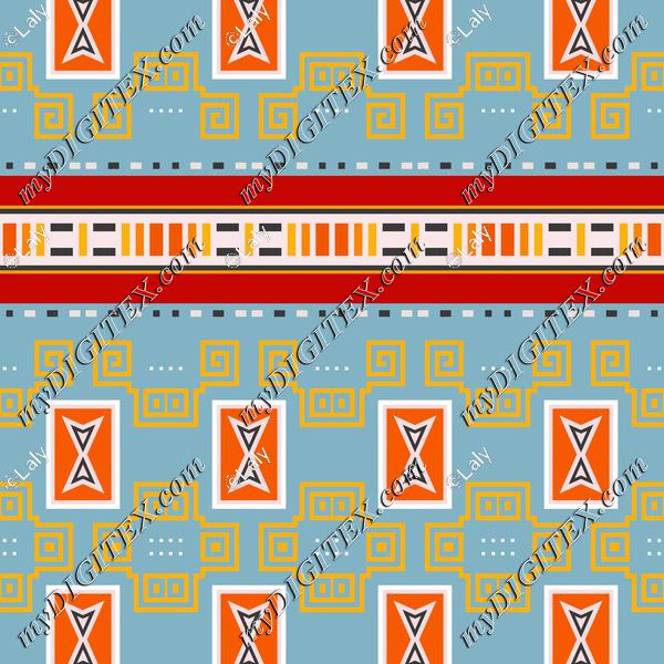 Retro shapes rows