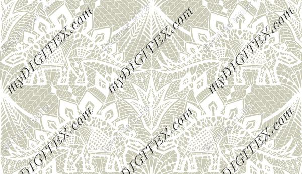 Stegosaurus Lace - White Gold