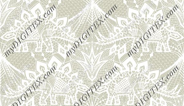 Stegosaurus Lace - White Gold