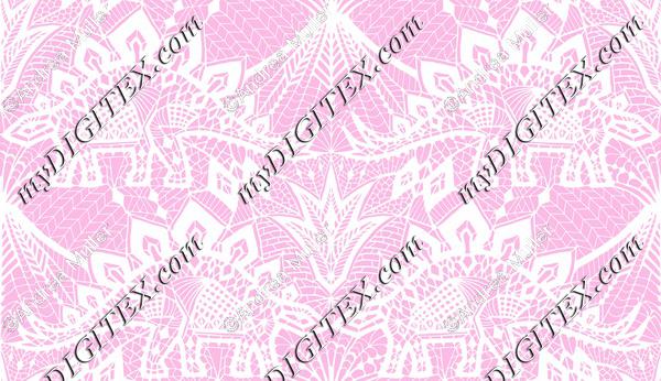 Stegosaurus Lace - Pink White