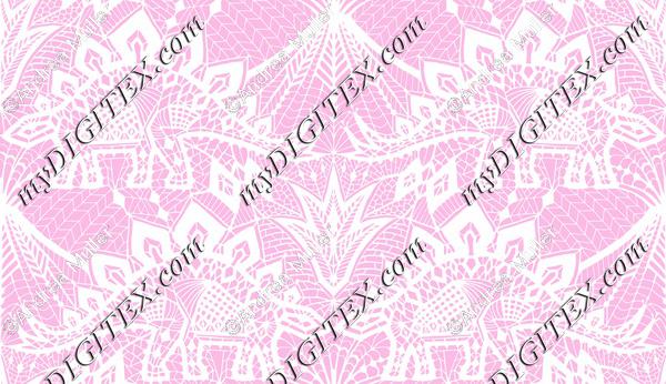 Stegosaurus Lace - Pink White