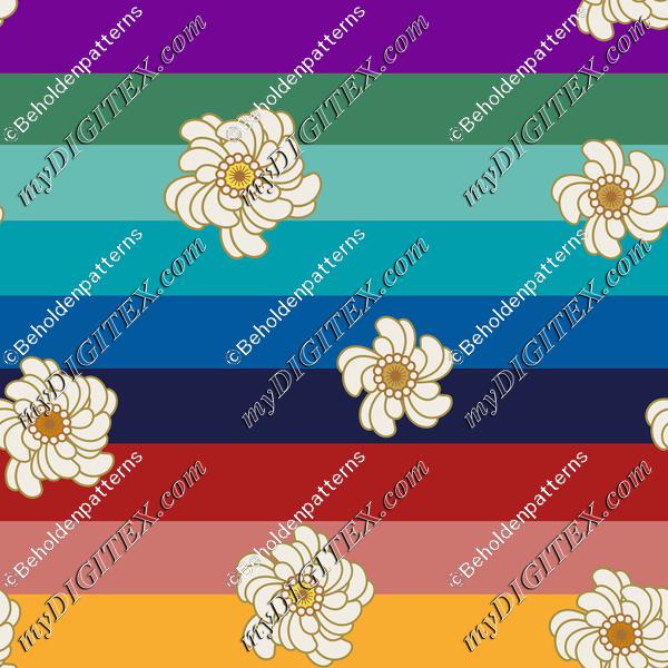 Retro Stripe Small Daisys kopiera