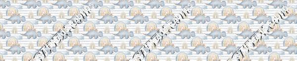 Baby Dino Blue White Stripe