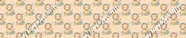Baby Lion Orange Check