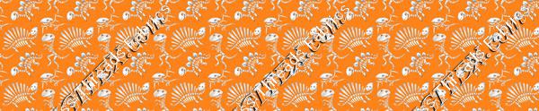 Dinosaur Bones Orange Small