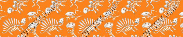 Dinosaur Bones Orange