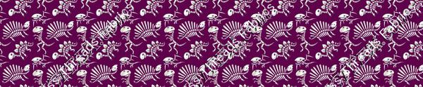 Dinosaur Bones Purple Small