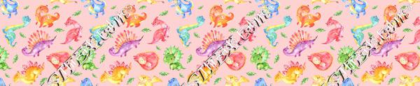 Friendly Dinosaurs Pink