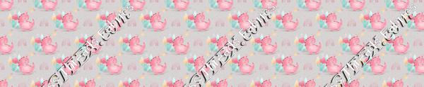 Pink Baby Dino Grey