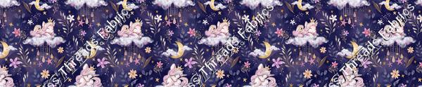 Unicorn Mice Navy Cloud