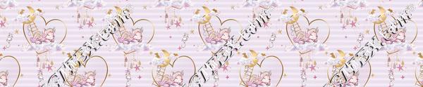 Unicorn Mice Pink Stripe