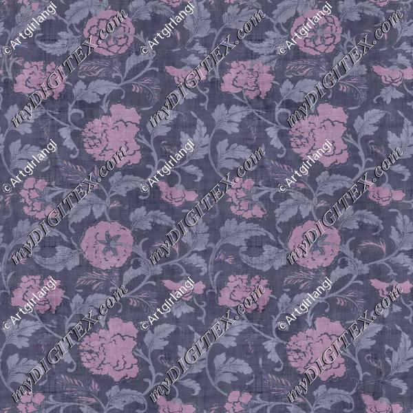 Vine Floral Pink Purple Texture Overlay