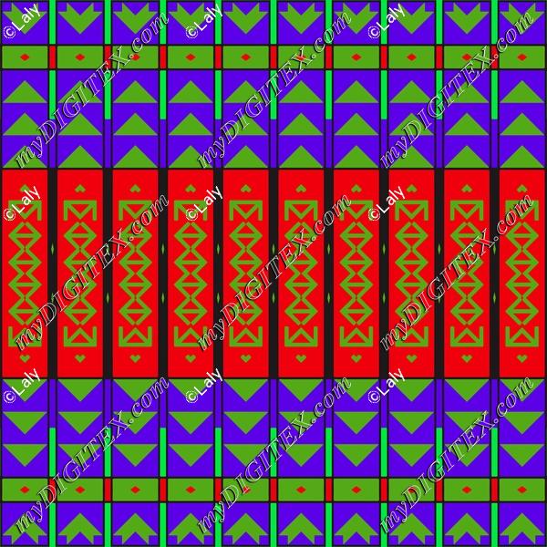 Triangles and other shapes pattern
