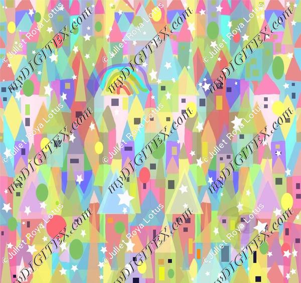 Town woth colorful Everything