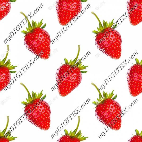 Strawberries on a white background