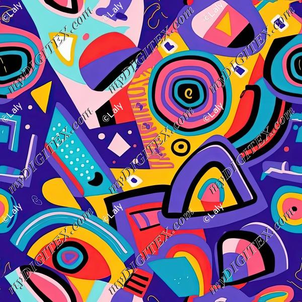 Colorful shapes background