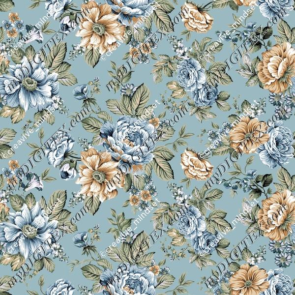 abstract floral digital patten