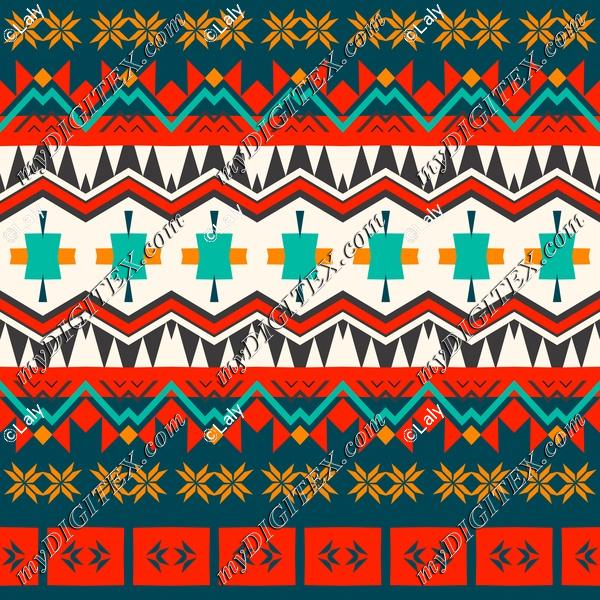 Shapes rows in retro colors