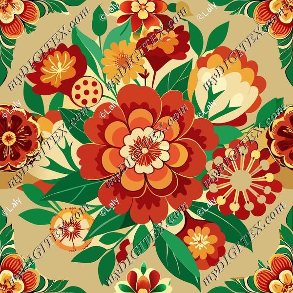 Orange flowers