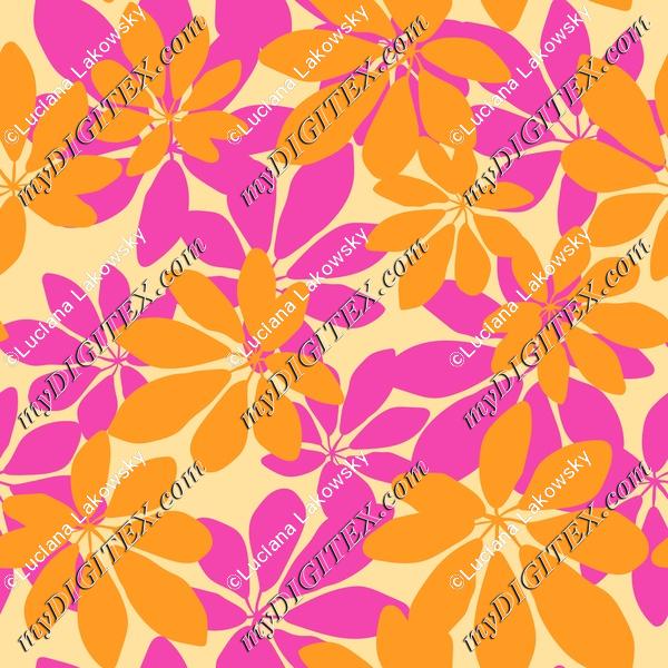 Cute colorful tropical leaves pattern