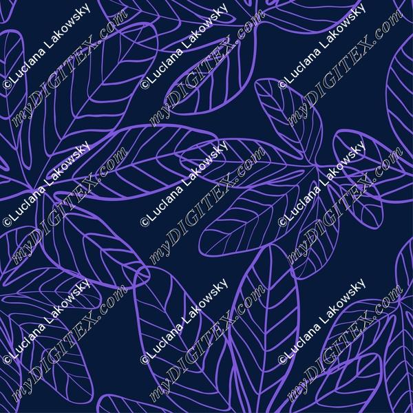 Dark midnight leaves
