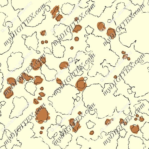 Abstract map animal print