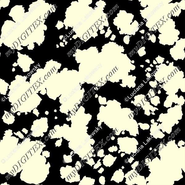 Black and white cow print