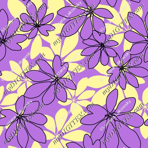 Cute floral leaves