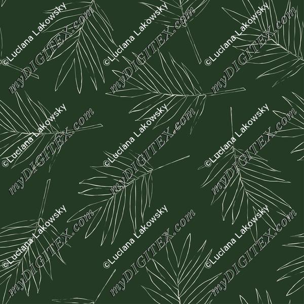 Delicate tropical leaves pattern