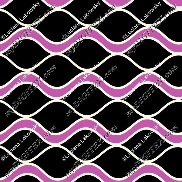 Retro abstract waves