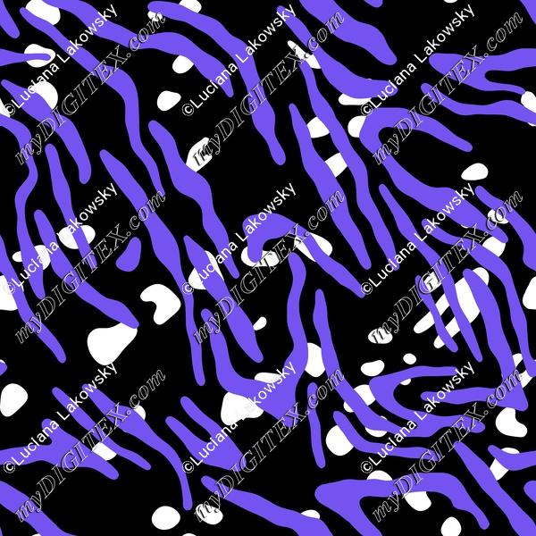 Groovy retro animal print zebra