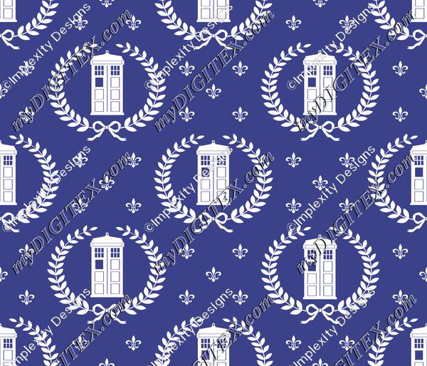 Police Box Fleur de Lis